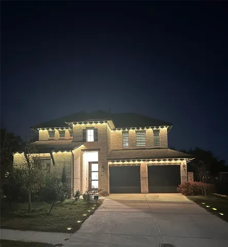 a view of a swimming pool with an outdoor space