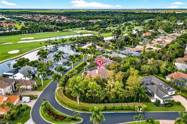 a view of a city with lots of trees and houses