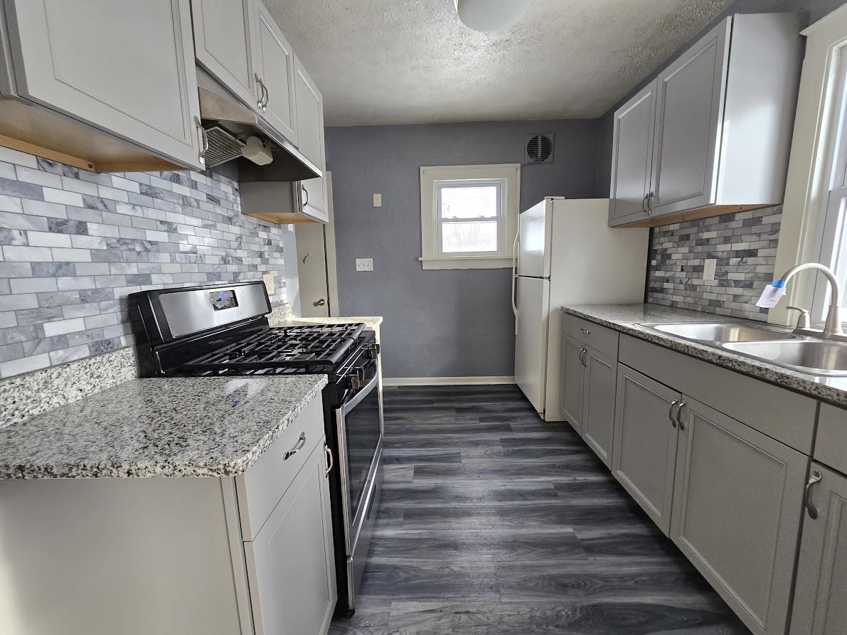 2103 North Court Street Rockford, IL 61103 - Photo 6 of 14 a kitchen with sink stove and cabinets