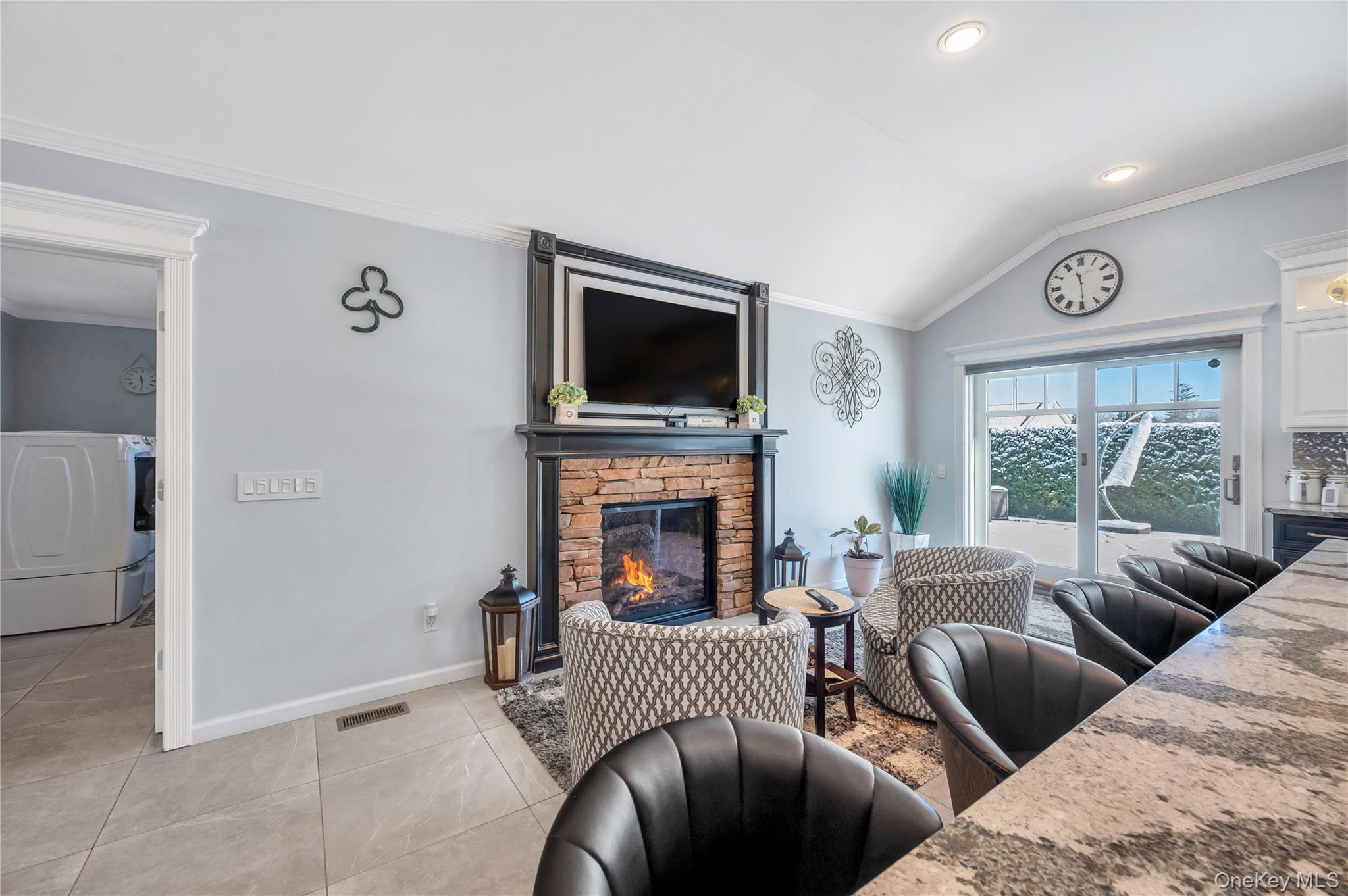 19 Radburn Drive Commack, NY 11725 - Photo 7 of 25 View of Gas Fireplace Lounge