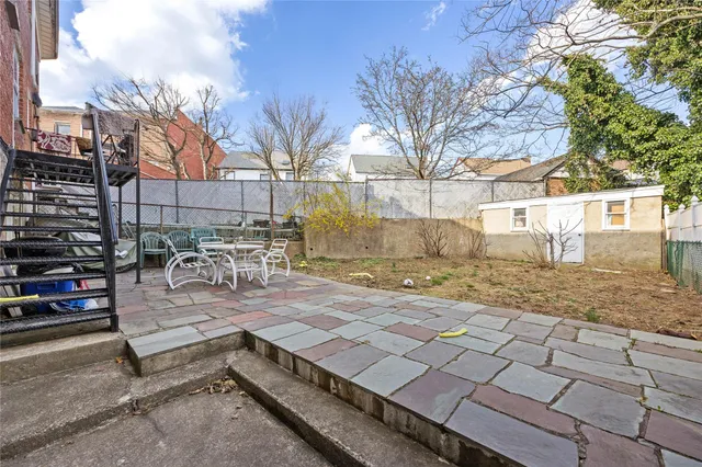 a view of a backyard and snow