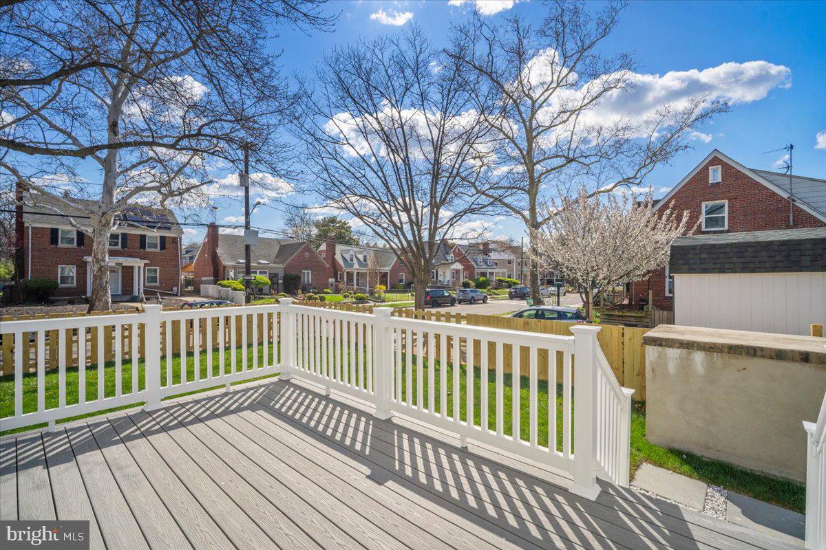800 Elder Street Northwest Washington, DC 20012 - Photo 51 of 56 a view of a wooden deck with large trees