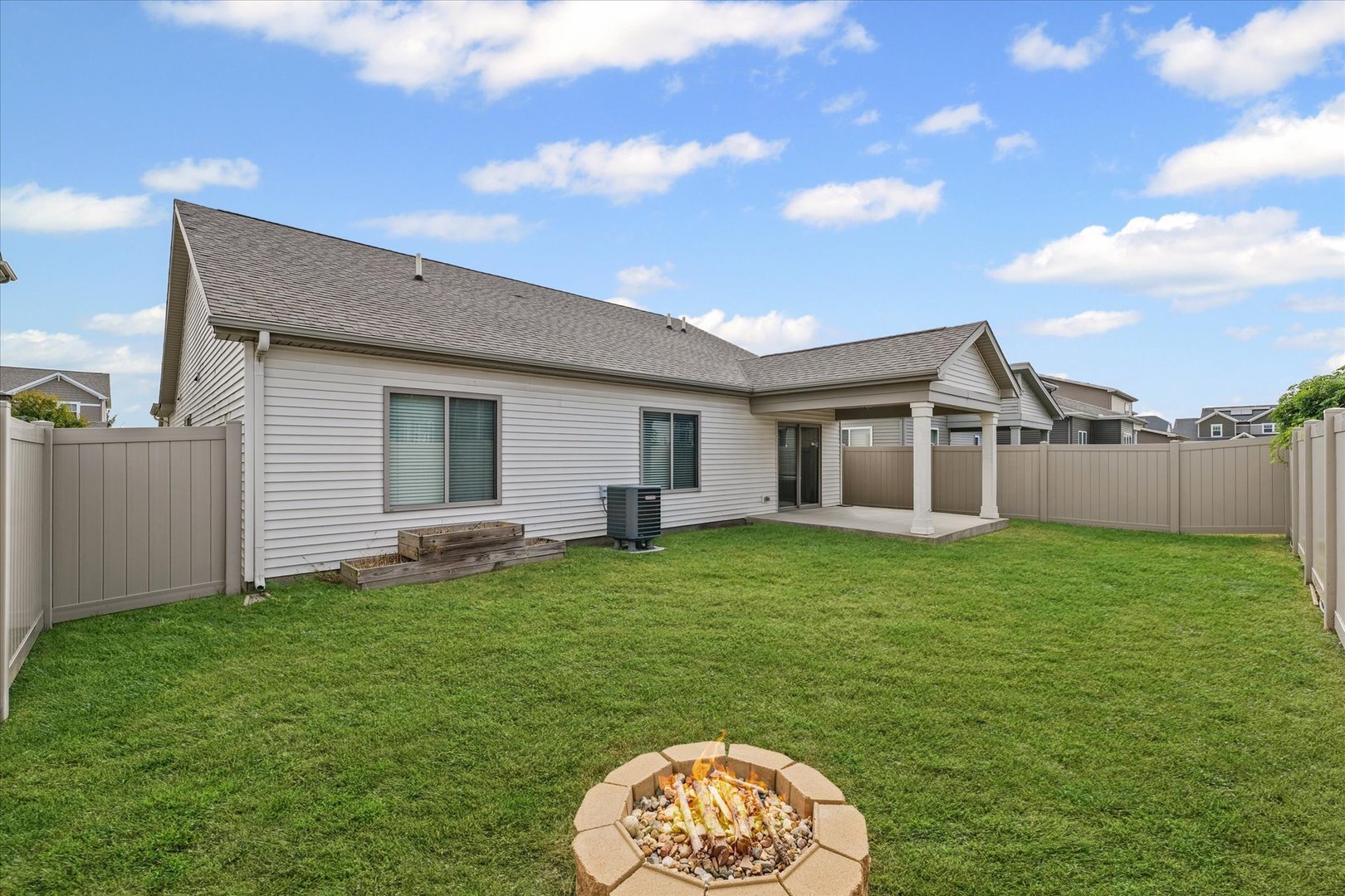 3109 Stanley Lane Champaign, IL 61822 - Photo 35 of 39 a view of a backyard with a garden