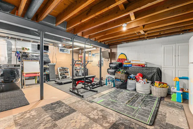 a view of storage and utility room