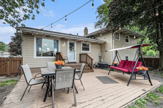 a house view with a seating space
