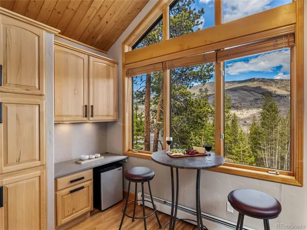 a view of a room with furniture window and outside view