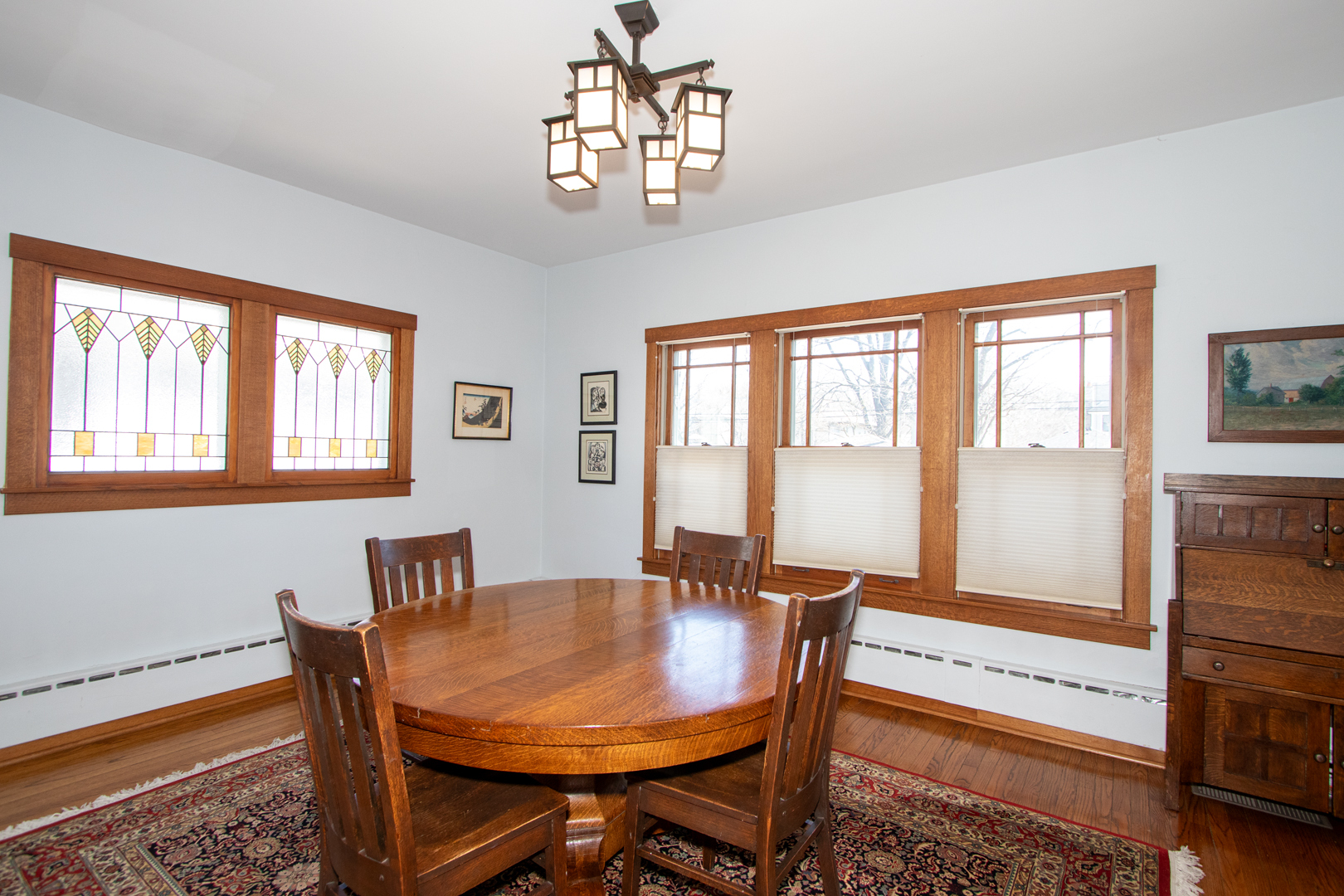 227 Thatcher Avenue River Forest, IL 60305 - Photo 12 of 42 a view of a dining room with furniture window and wooden floor