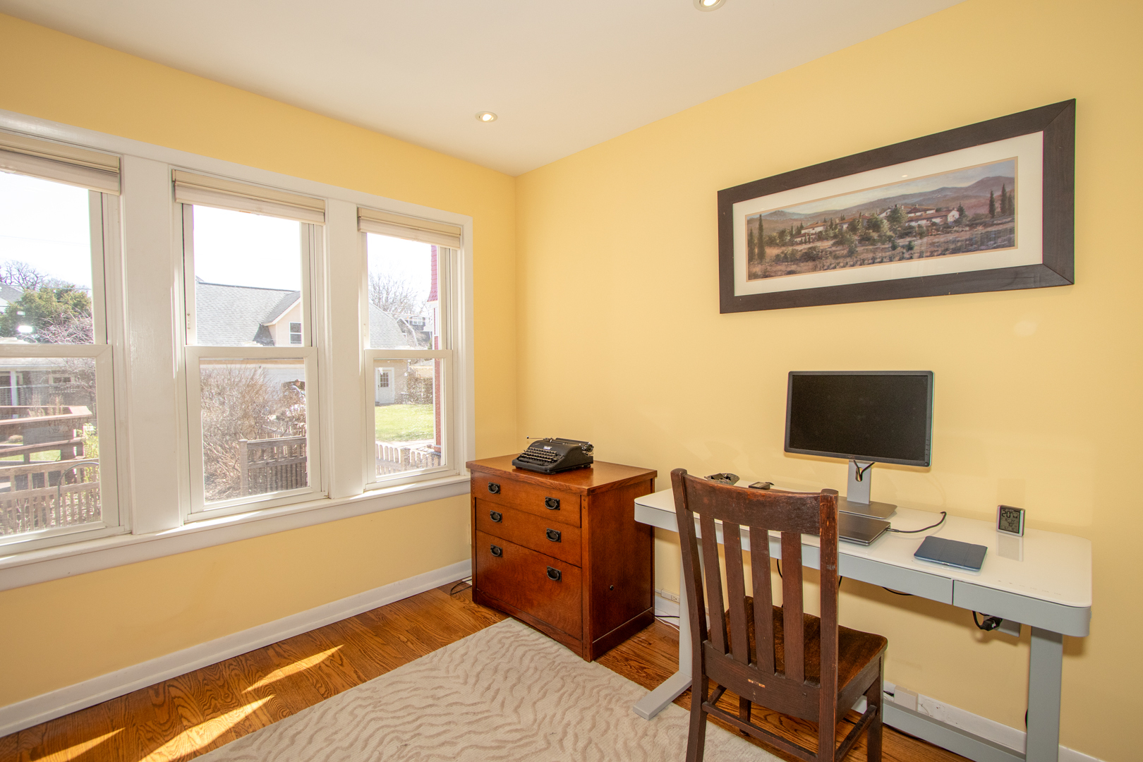 227 Thatcher Avenue River Forest, IL 60305 - Photo 18 of 42 a view of a workspace with furniture and a window
