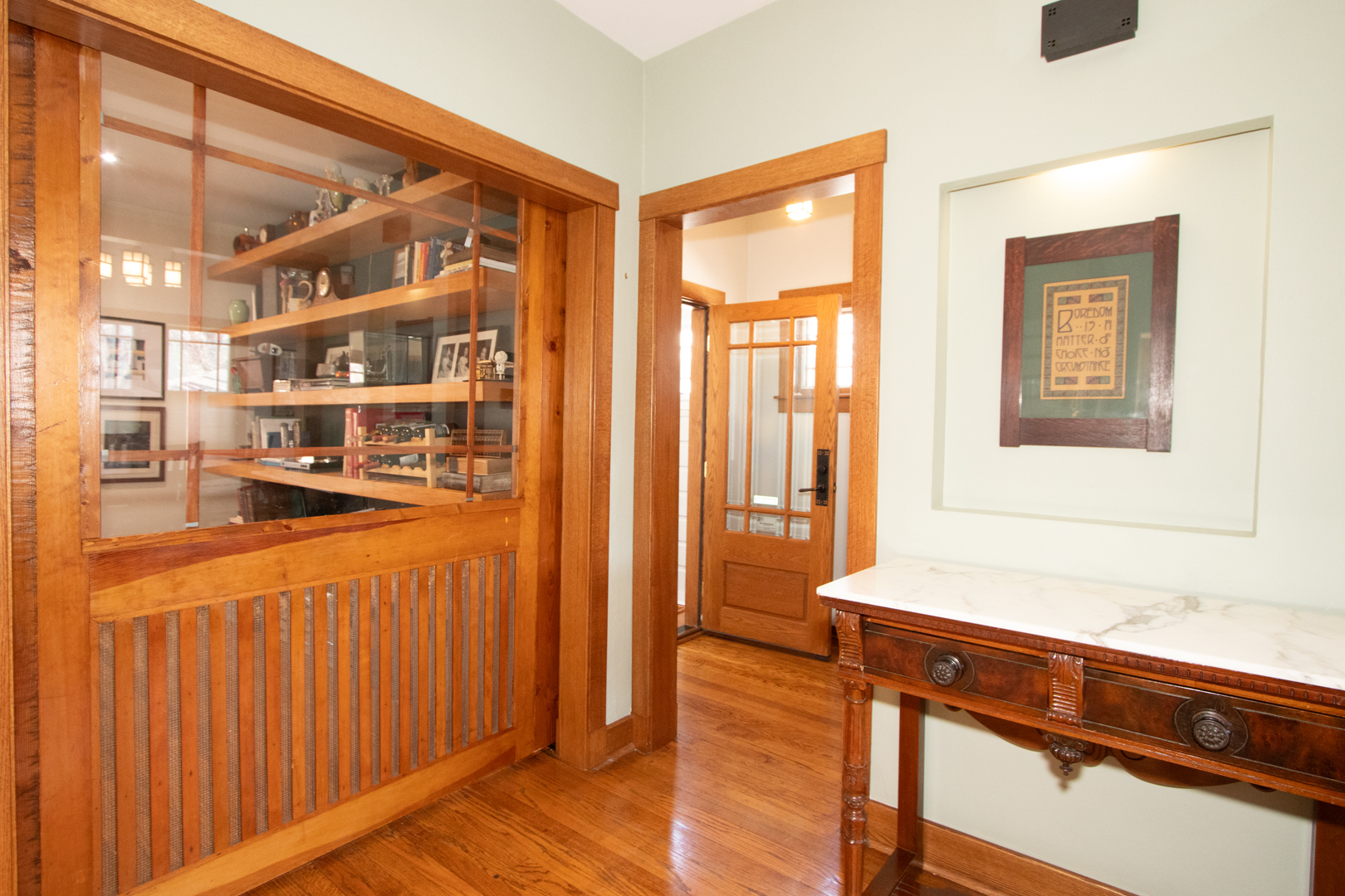 227 Thatcher Avenue River Forest, IL 60305 - Photo 5 of 42 a hallway with a large window and front door