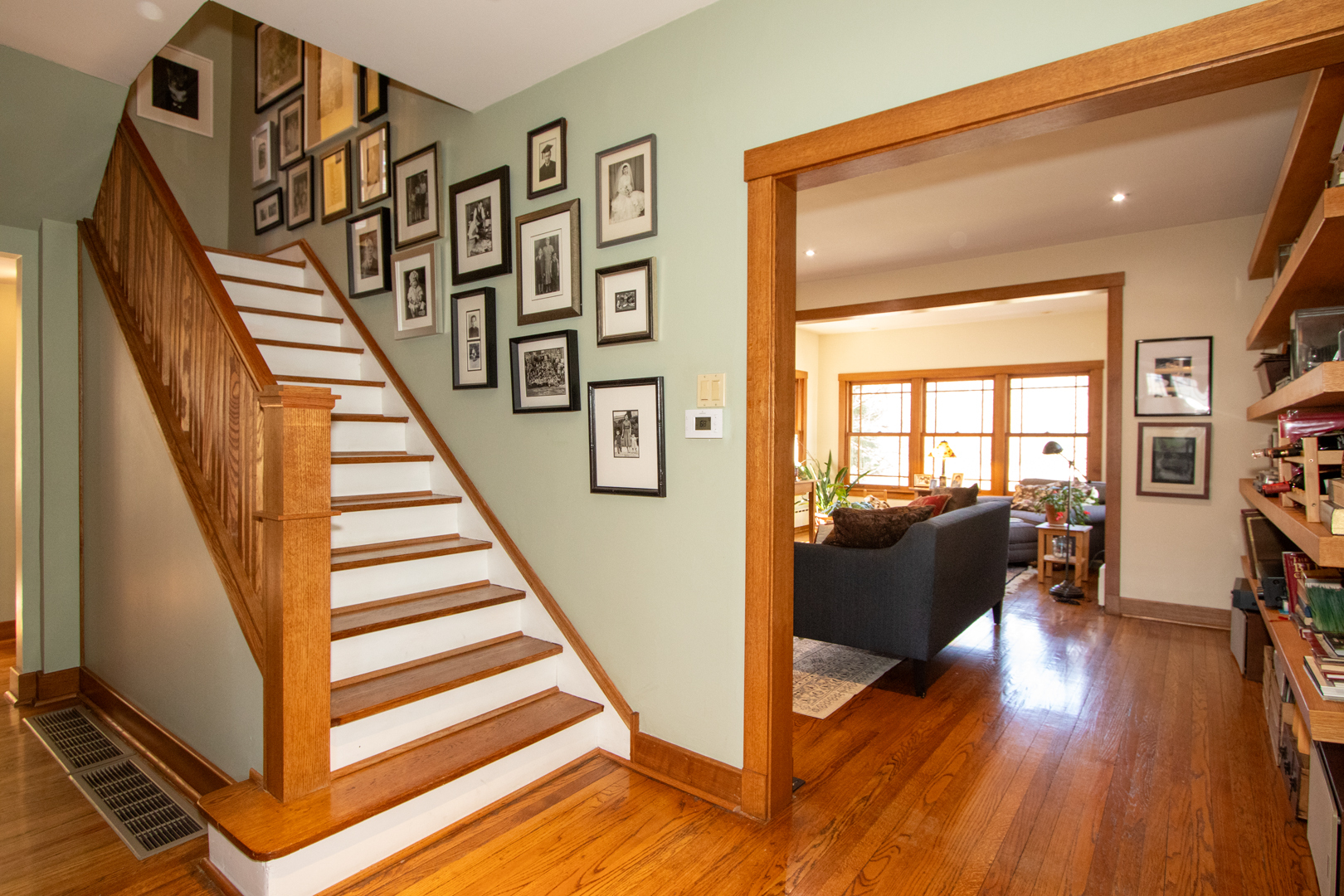 227 Thatcher Avenue River Forest, IL 60305 - Photo 7 of 42 a view of entryway and hall with wooden floor