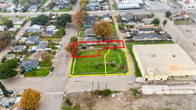 an aerial view of a city