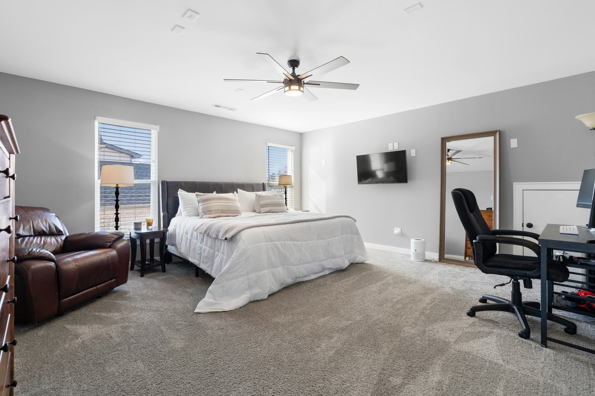 1049 Fallow Road Mount Juliet, TN 37122 - Photo 30 of 55 a bedroom with a bed and a couch