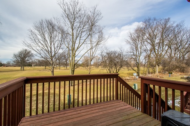 293 Ridge Road North Aurora, IL 60542 - Photo 7 of 21 a view of wooden deck with a trees