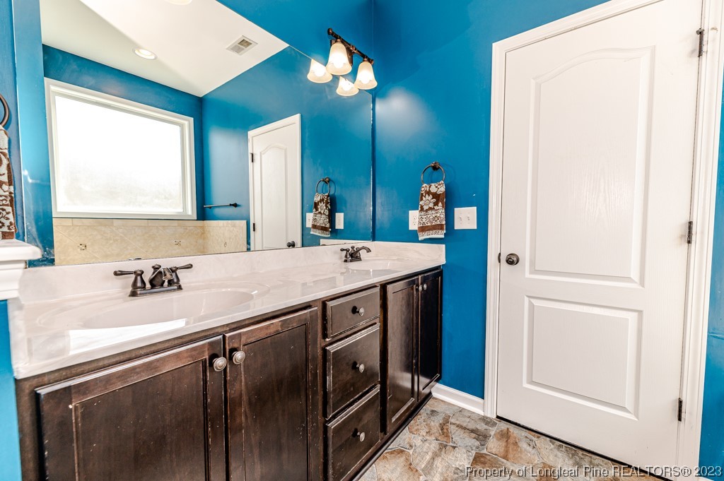 463 Juno Drive Broadway, NC 27505 - Photo 18 of 30 a bathroom with a sink a vanity and a mirror