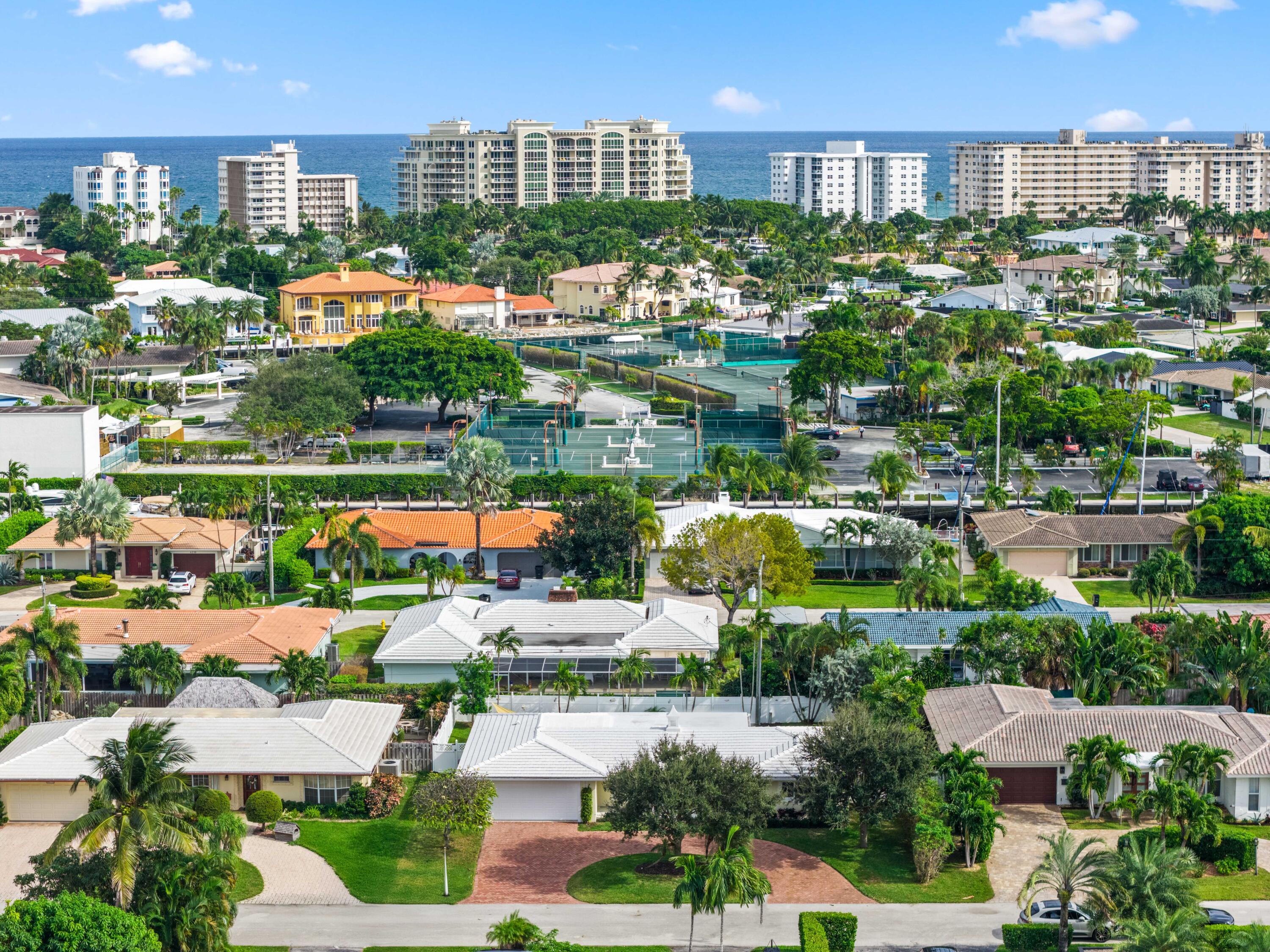 4220 Northeast 26th Terrace Lighthouse Point, FL 33064 - Photo 28 of 30 a view of a city and lake