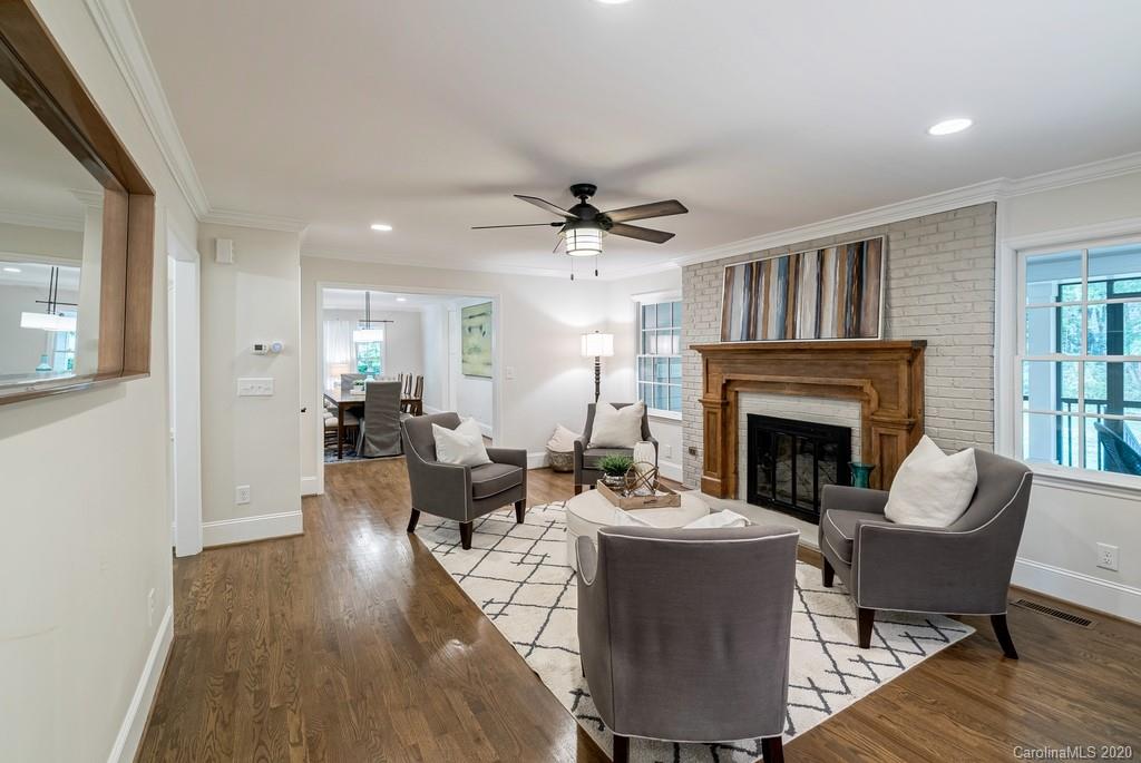 4200 Chelmsford Road Charlotte, NC 28211 - Photo 26 of 45 a view of a livingroom with furniture and a fireplace