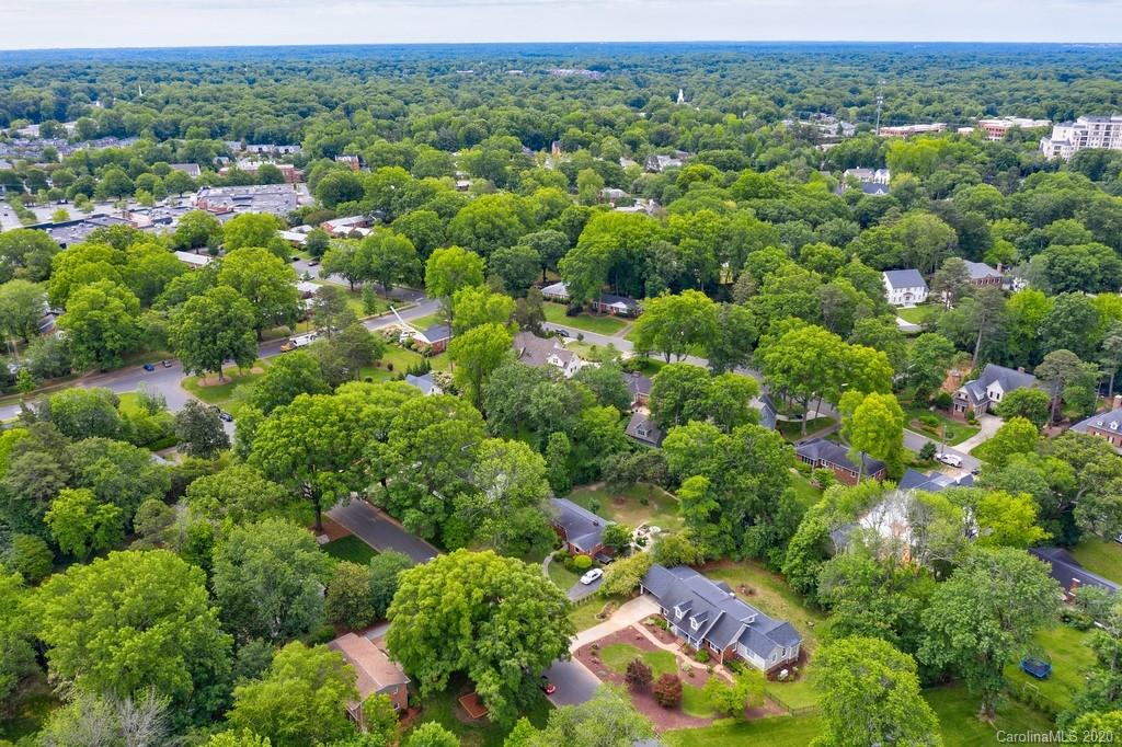 4200 Chelmsford Road Charlotte, NC 28211 - Photo 43 of 45 an aerial view of residential house with yard and outdoor seating