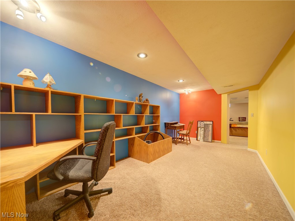 17161 Burrows Road Thompson, OH 44086 - Photo 29 of 48 Office space with carpet flooring