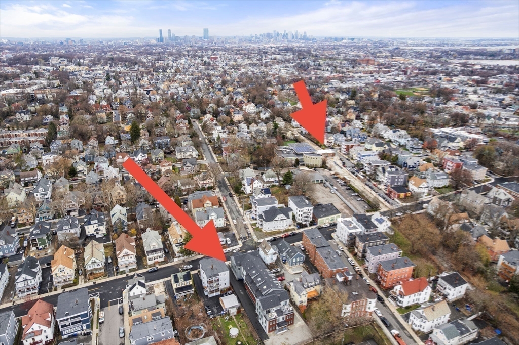 123-125 Centre Street, Unit TH7 Boston, MA 02124 - Photo 34 of 37 an aerial view of a city