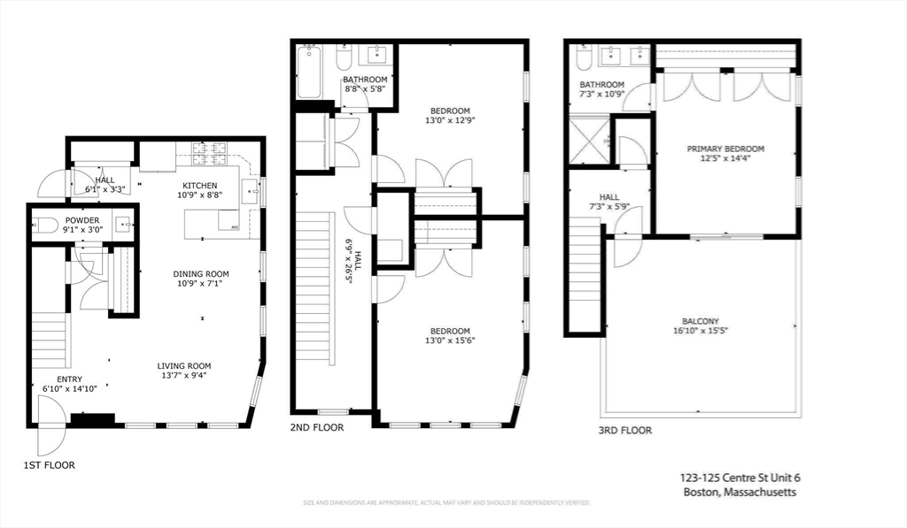 123-125 Centre Street, Unit TH7 Boston, MA 02124 - Photo 37 of 37 a picture of a floor plan