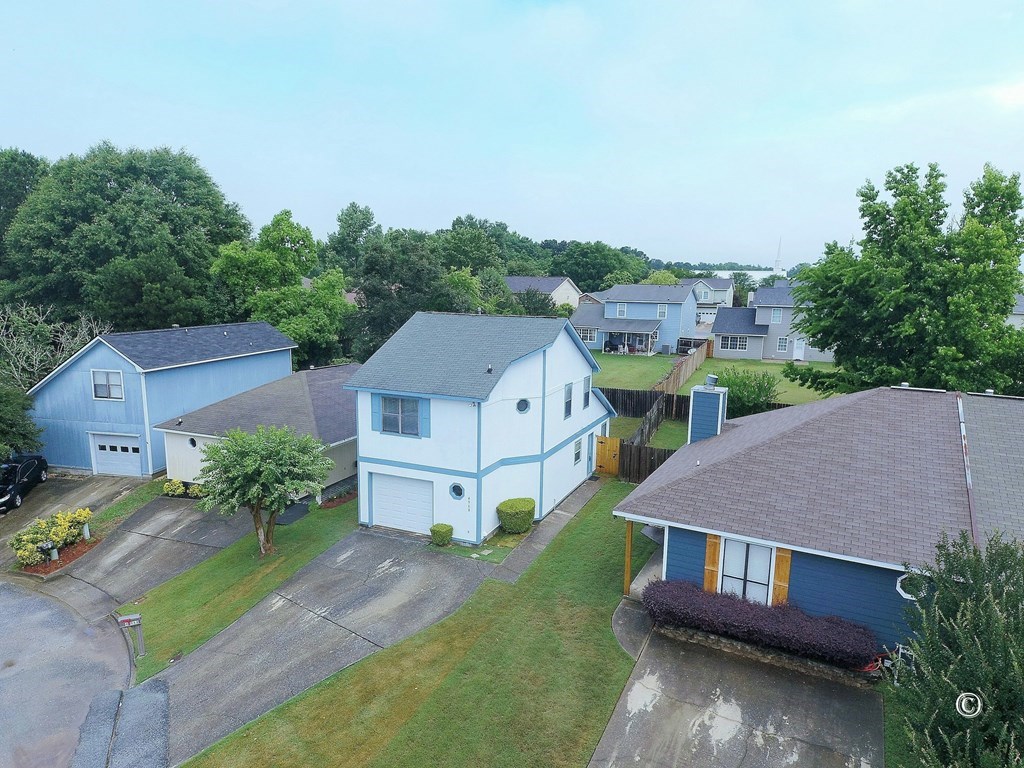 4968 Daybreak Lane Columbus, GA 31909 - Photo 21 of 24 an aerial view of a house with a garden