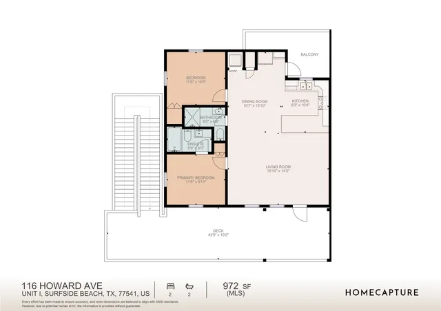 $440,000 | 116 Howard Avenue, Unit I, Surfside Beach, TX 77541