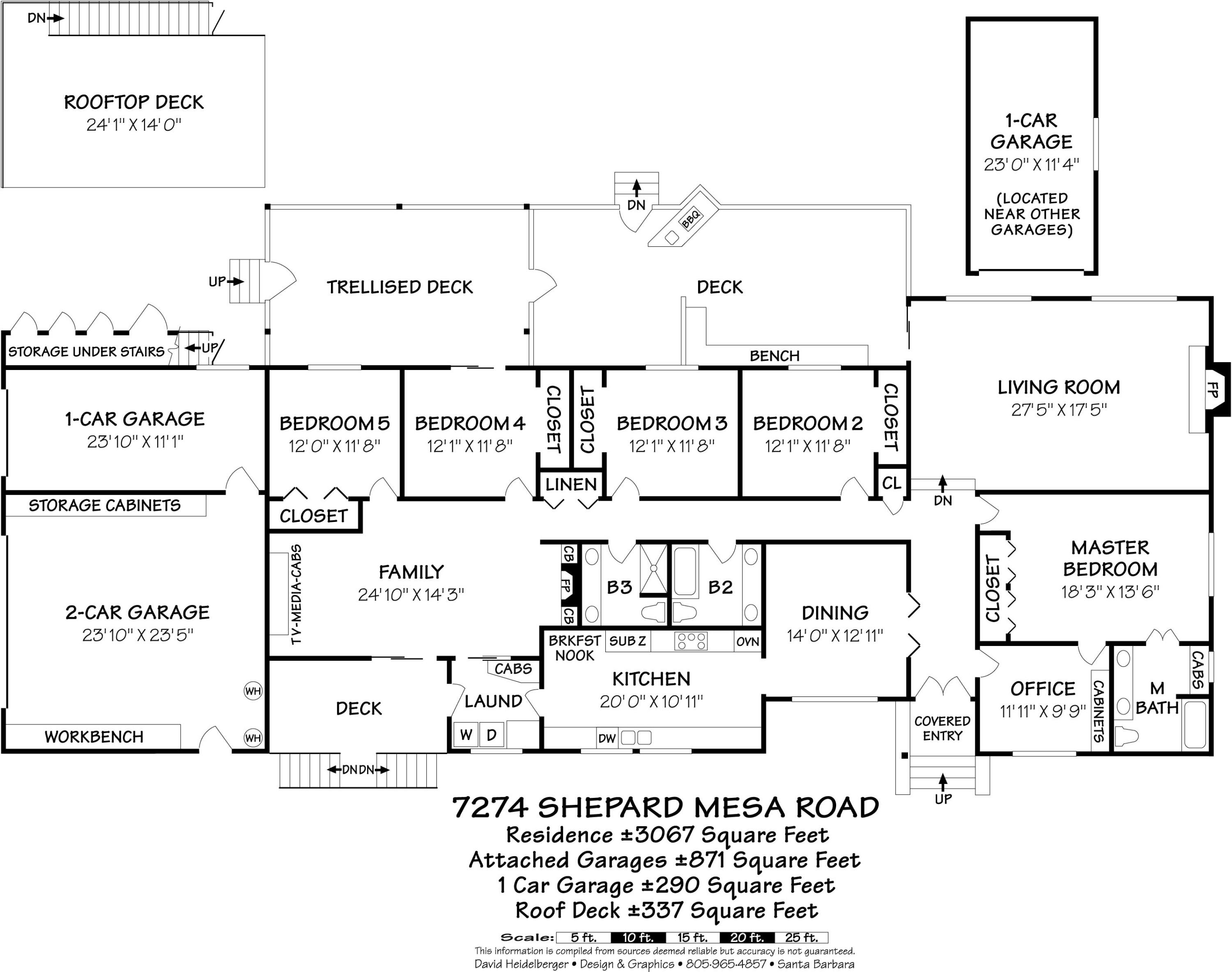 7274 Shepard Mesa Road Carpinteria, CA 93013 - Photo 13 of 13 7274 Shedard Mesa Road floor plan