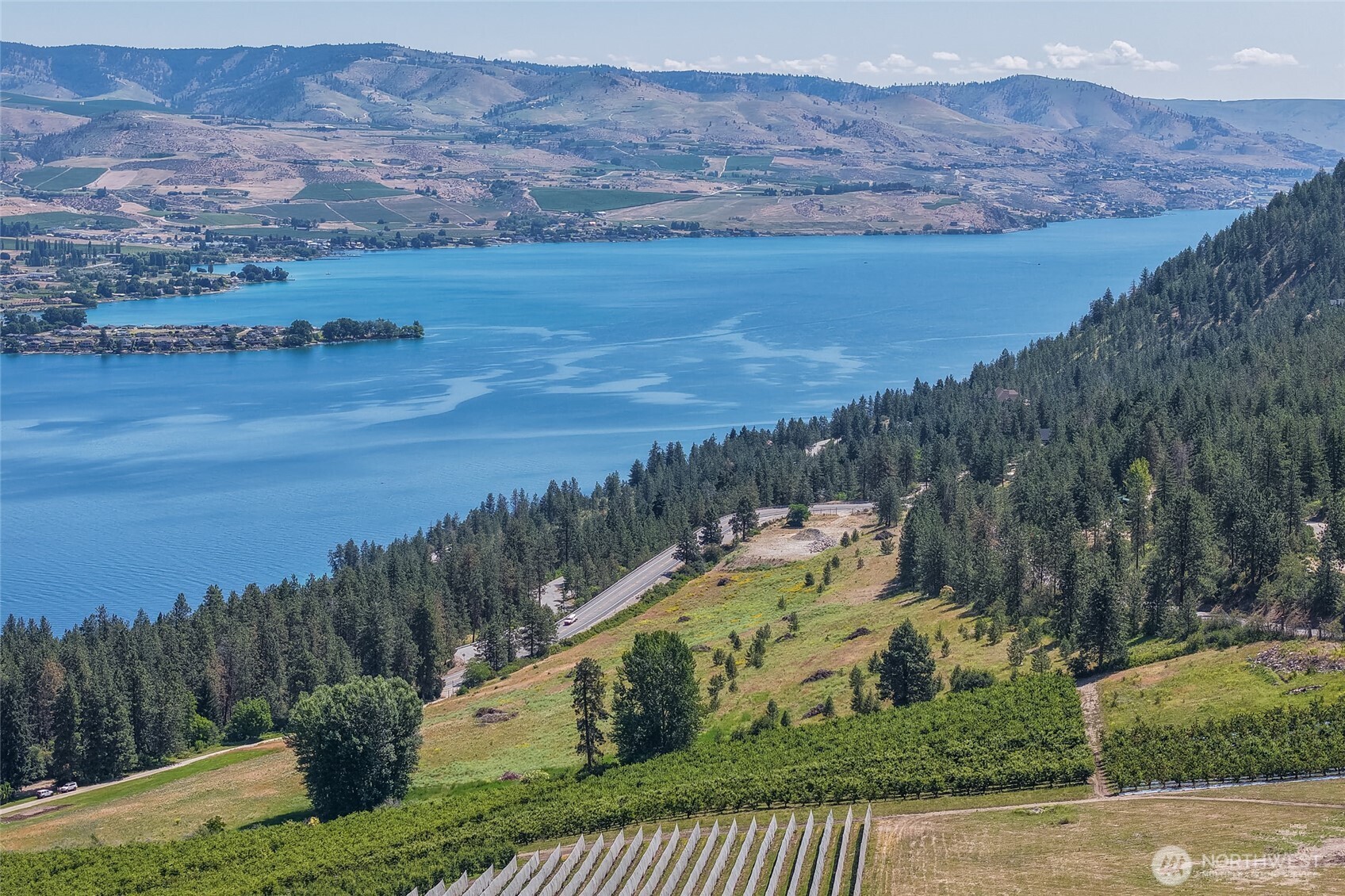 7-xxx Navarre Coulee Road Chelan, WA 98816 - Photo 15 of 30 a view of a backyard with green space