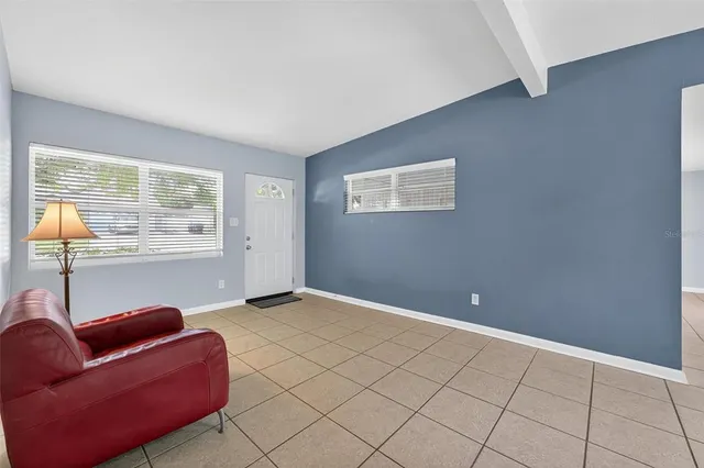 a view of a room with window