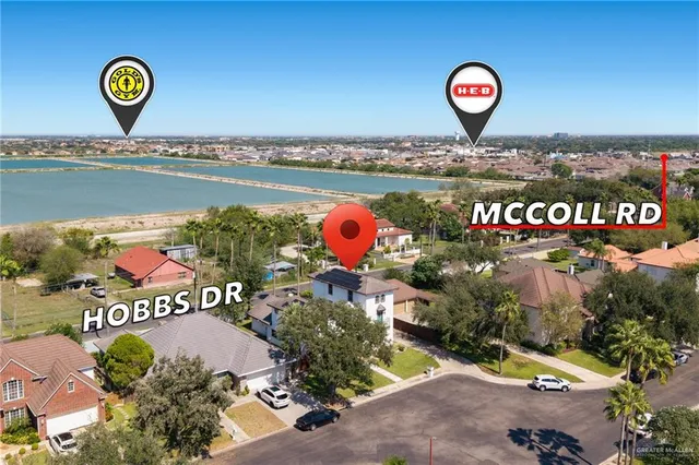 a bird view of a house