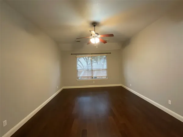 a window in an empty room