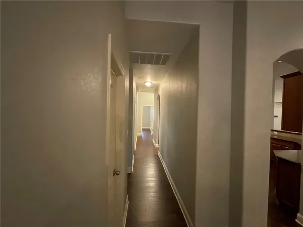 a view of hallway with stairs