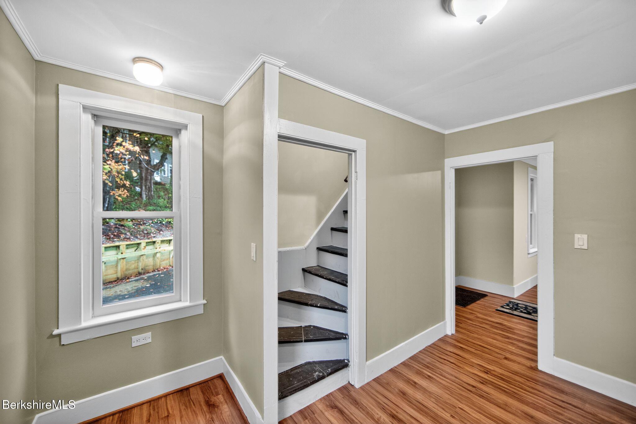 103 Holmes Road Hinsdale, MA 01235 - Photo 28 of 30 a view of a hallway with wooden floor and entryway