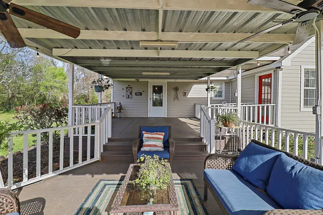 a view of a chairs in balcony