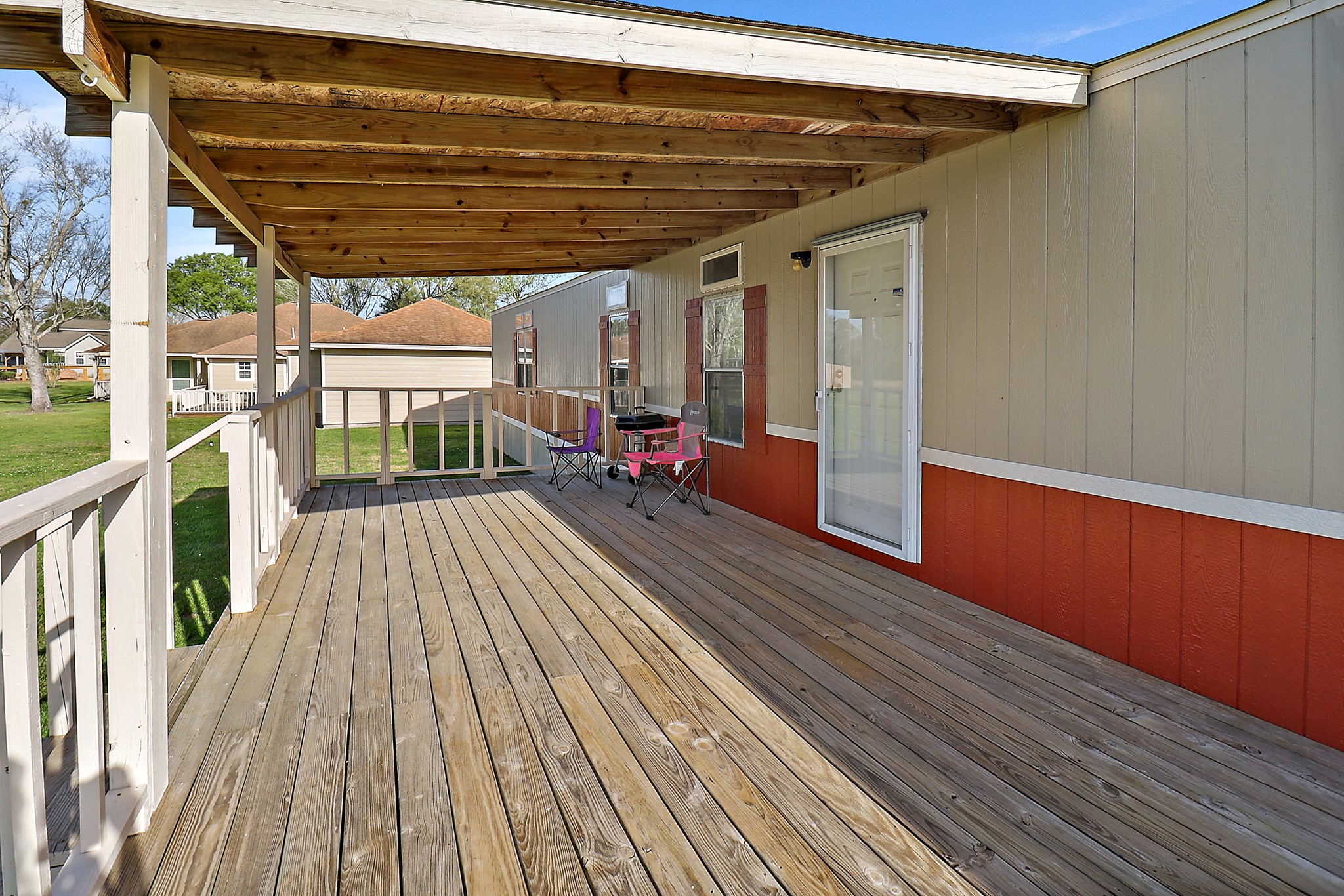 15321 Lindstrom Road Crosby, TX 77532 - Photo 49 of 50 a view of balcony with wooden floor