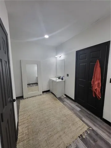 a view of a walk in closet