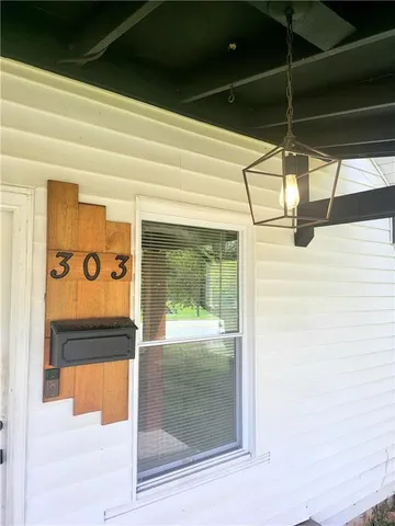 a view of front door