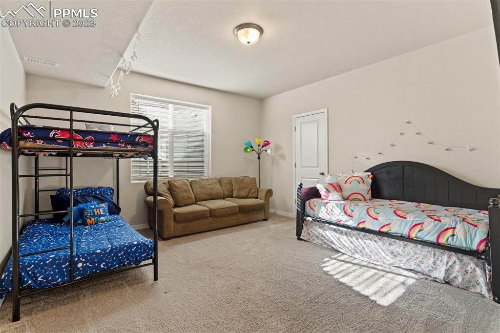 10095 Keating Drive Peyton, CO 80831 - Photo 18 of 31 a living room with furniture and a fireplace