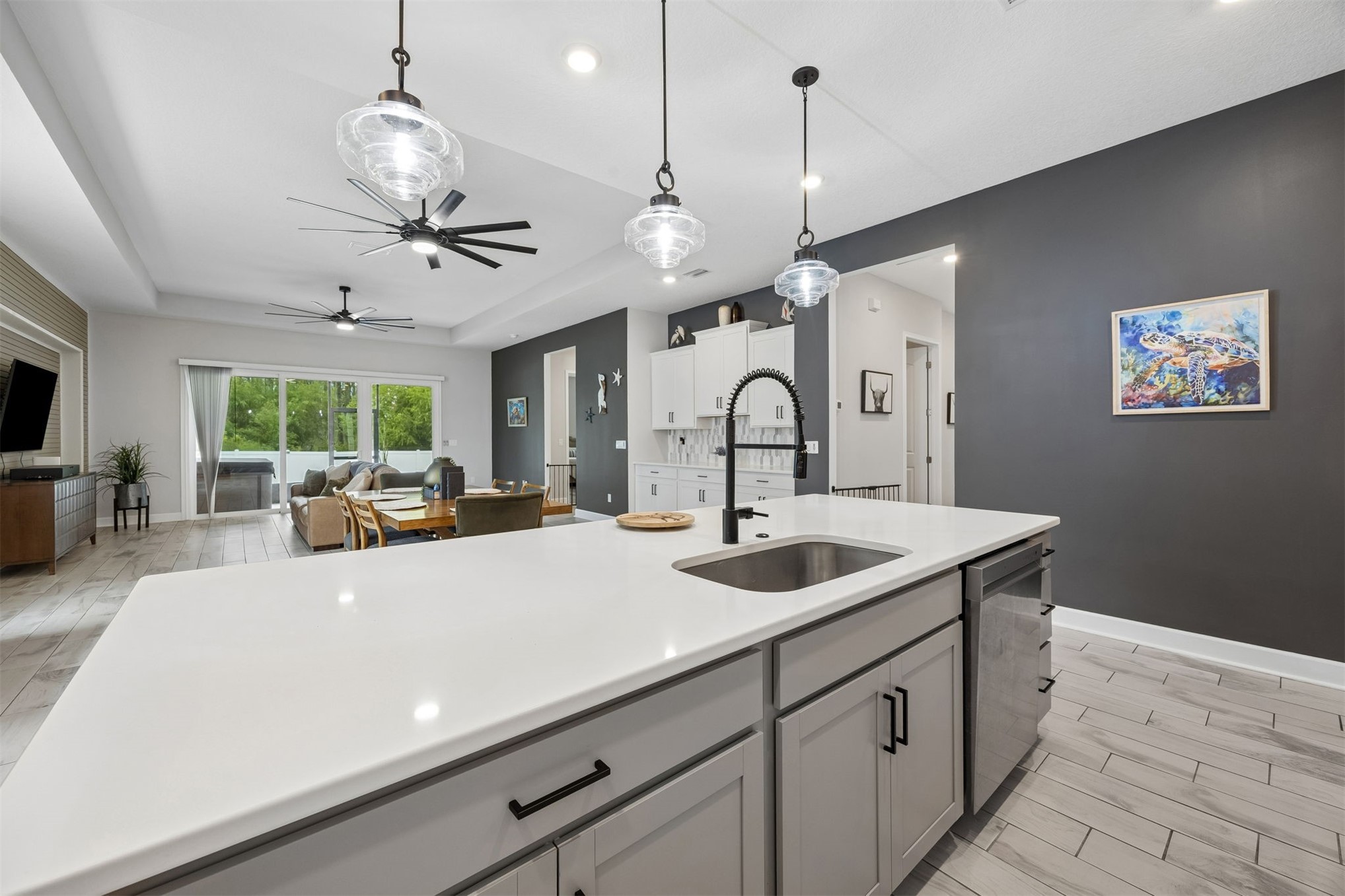 85300 Sandy Rdg Loop Yulee, FL 32097 - Photo 13 of 51 Kitchen to Dining to Family Room