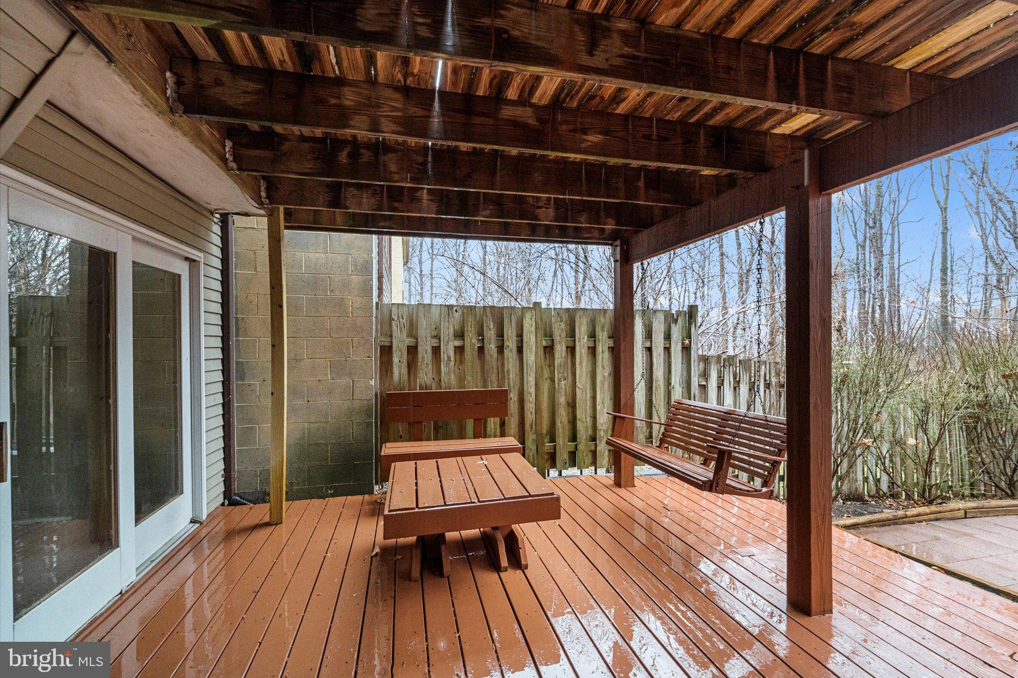 7907 Forest Path Way Springfield, VA 22153 - Photo 34 of 34 a view of deck with wooden floor and outdoor space