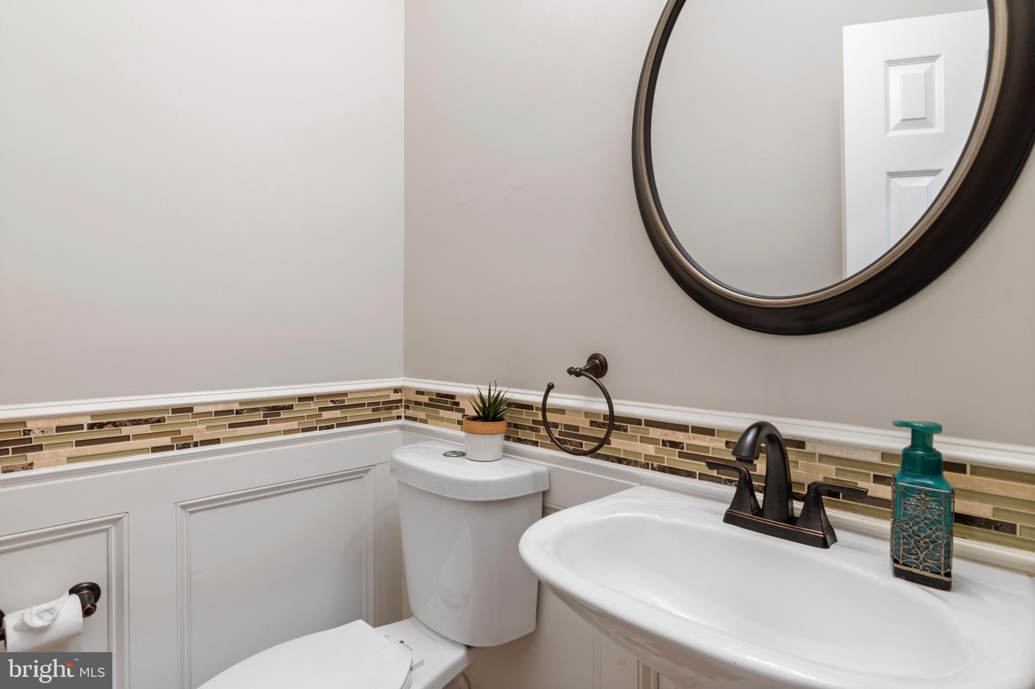 Powder room on main level