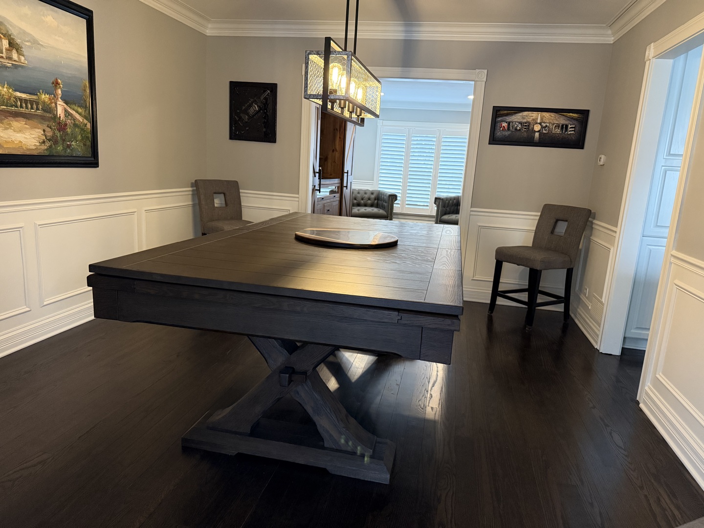 1N539 Turnberry Lane Winfield, IL 60190 - Photo 13 of 41 a view of a dining room with furniture and wooden floor