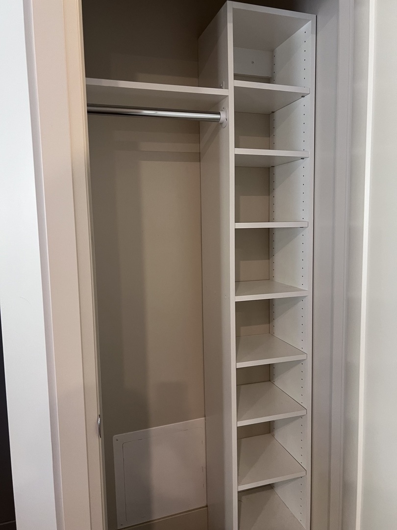1208 East 64th Street, Unit 3D Chicago, IL 60637 - Photo 11 of 20 a view of walk in closet with empty racks