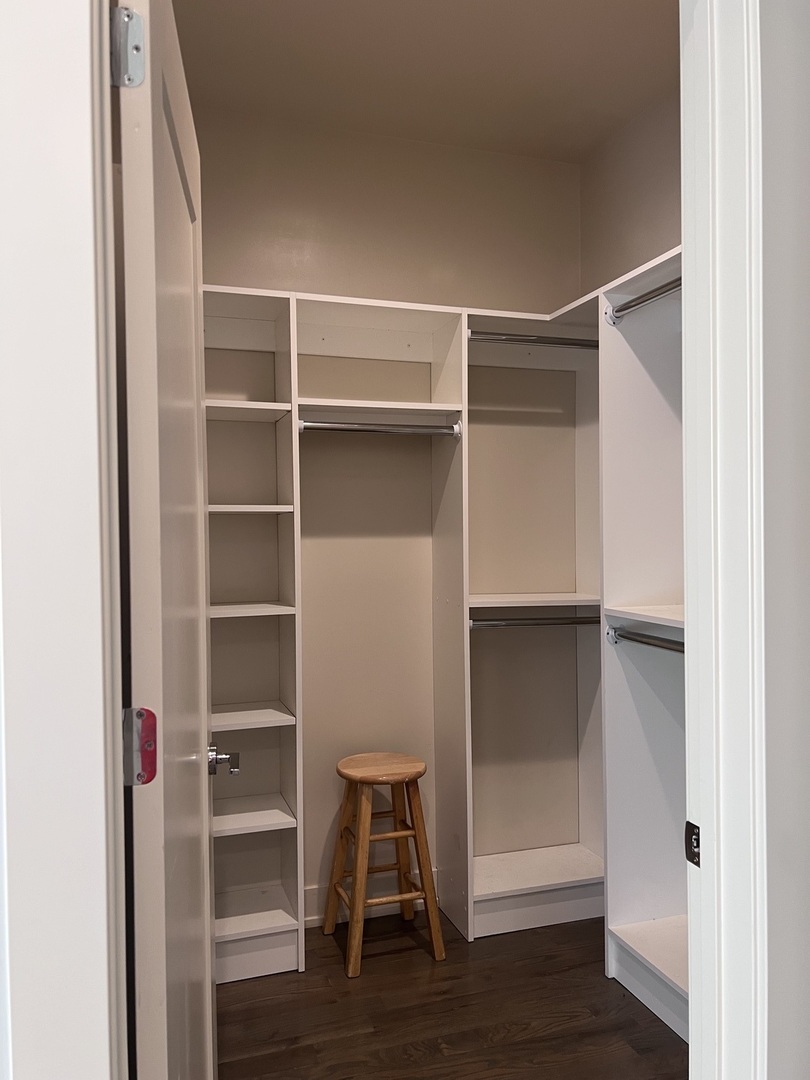 1208 East 64th Street, Unit 3D Chicago, IL 60637 - Photo 14 of 20 a view of walk in closet with empty racks