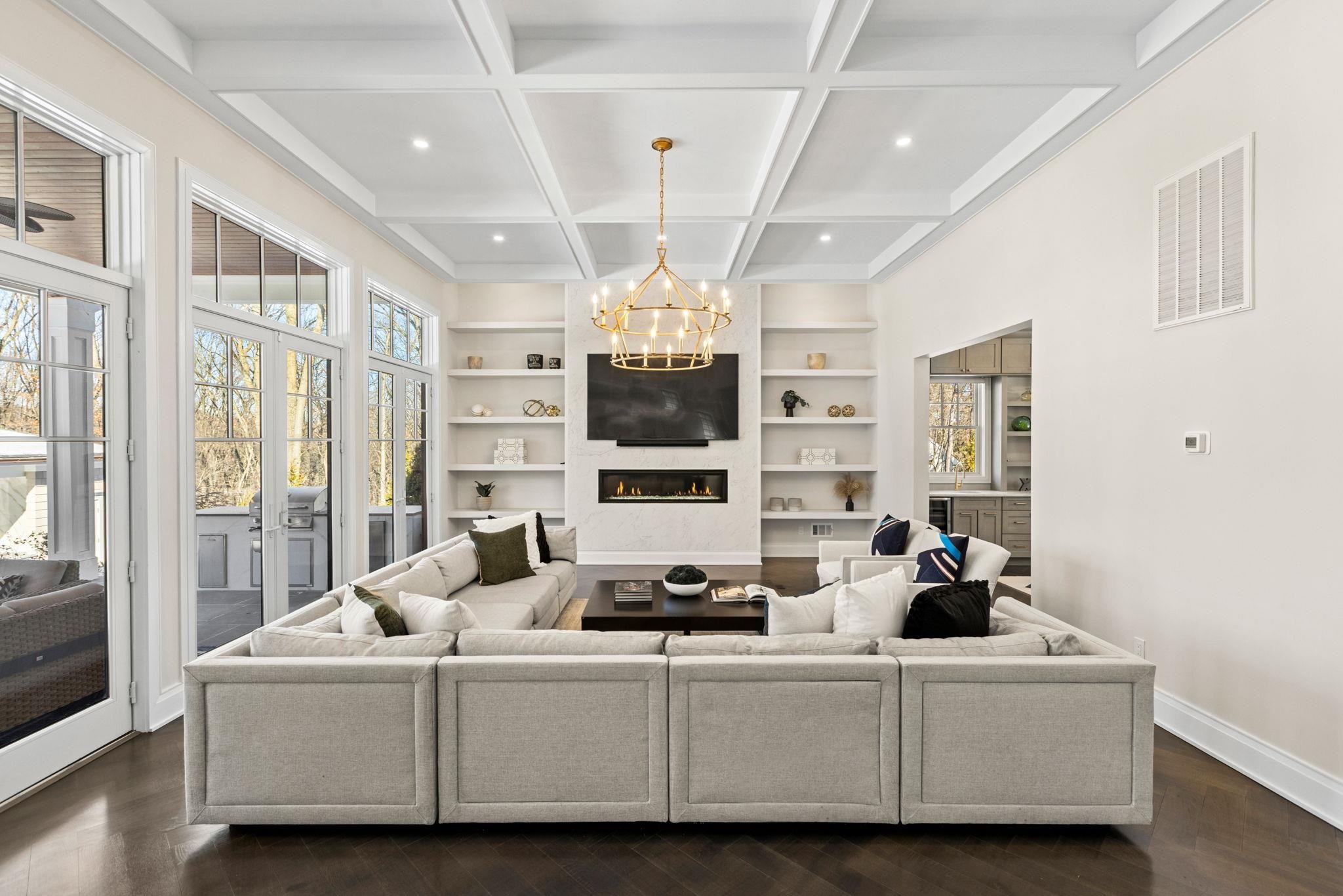 396 Knollwood Road Ridgewood, NJ 07450 - Photo 15 of 50 a living room with furniture and a flat screen tv