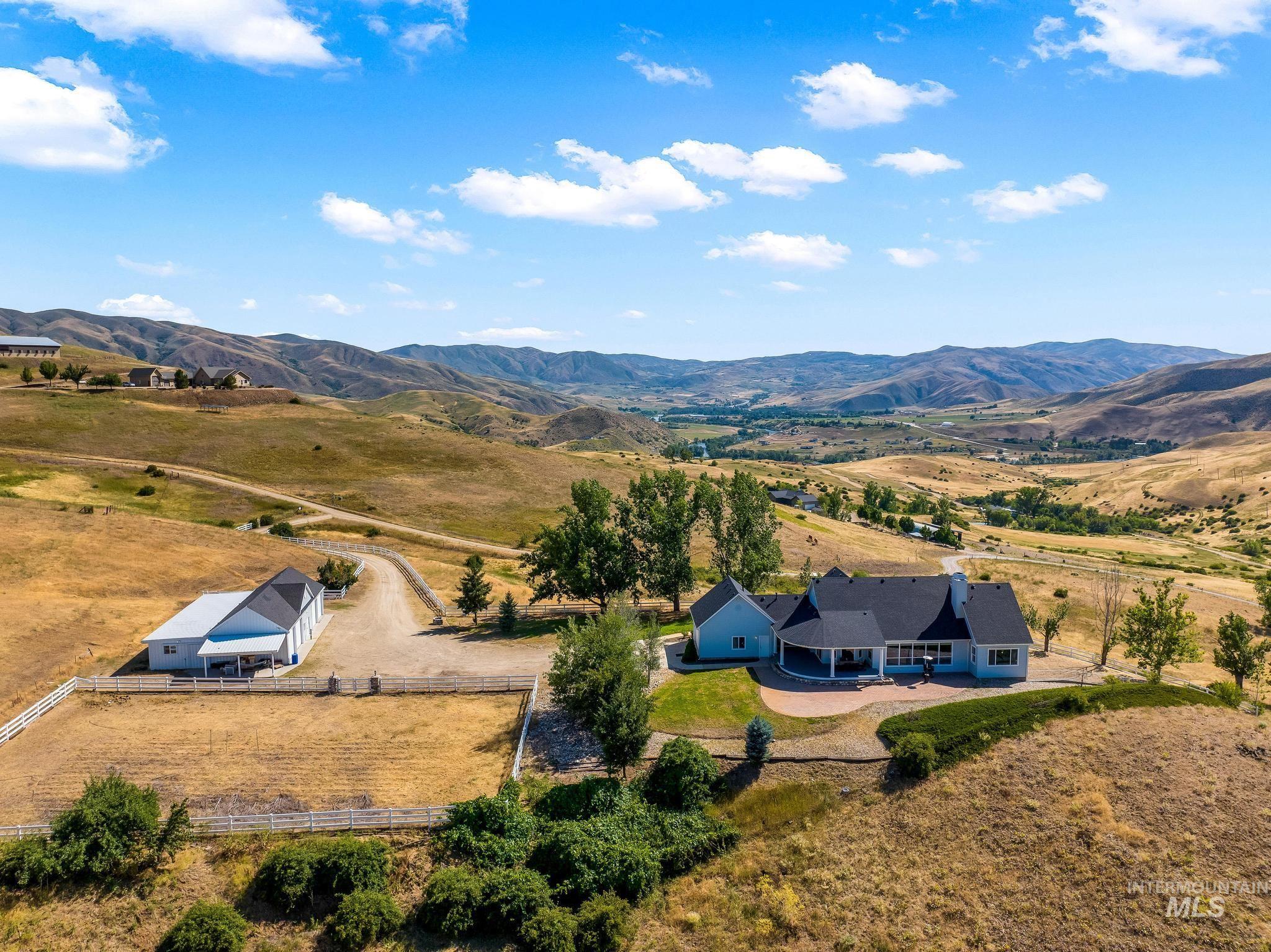 7 Coyote Point Horseshoe Bend, ID 83629 - Photo 1 of 1 Aerial view of sparsely populated area with mountains