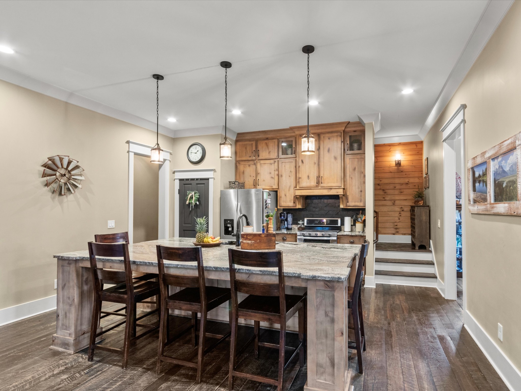 950 Puncheon Branch Road Minor Hill, TN 38473 - Photo 11 of 51 a view of a dining room with furniture window and wooden floor