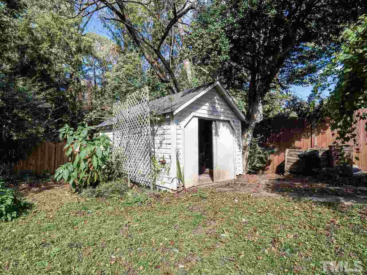 408 Morrison Avenue Raleigh, NC 27608 - Photo 27 of 29 Perfect for storing gardening tools or used as a potting shed. Endless possibilities.