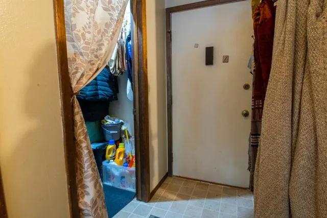 a view of a hallway with interior of the house