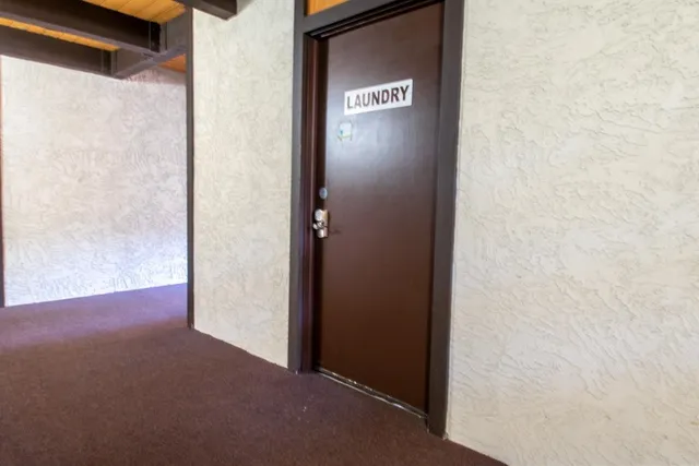 a view of an front door